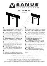 Sanus VisionMount LL11 Manual предпросмотр