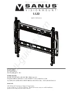 Preview for 1 page of Sanus VisionMount LL22 Manual