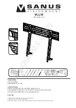 Sanus VisionMount VLL10 Manual preview