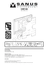 Preview for 1 page of Sanus VisionMount VMF308 Manual