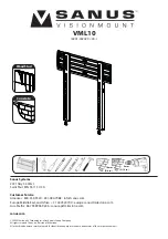 Sanus VisionMount VML10 Instructions Manual preview