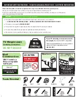 Preview for 2 page of SANUS VuePoint FMF418KIT Instruction Manual