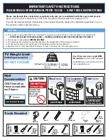 Предварительный просмотр 2 страницы Sanus BLT3 Instruction Manual