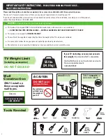 Preview for 2 page of Sanus BMF320 Instruction Manual