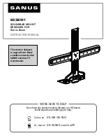 Предварительный просмотр 1 страницы Sanus BSSBM1 Instruction Manual