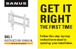 Sanus BXL1 Instruction Manual preview