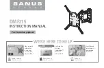 Sanus DMF215 Instruction Manual preview