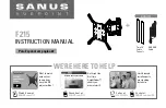 Sanus F215 Instruction Manual предпросмотр