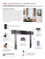 Предварительный просмотр 1 страницы Sanus Sanus VisionMount LL11-B1 Brochure & Specs