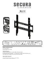 Sanus Secura QLL12 Manual предпросмотр