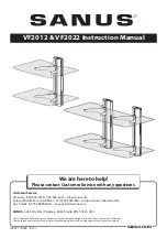 Предварительный просмотр 1 страницы Sanus VF2012 Instruction Manual