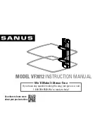 Sanus VF3012 Instruction Manual предпросмотр