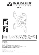 Sanus VisionMount MF202 Manual предпросмотр