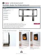 Preview for 2 page of Sanus VisionMount VLT15 Specifications