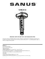 Sanus VMCA10 Instructions Manual preview