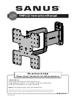 Preview for 1 page of Sanus VMF322 Instruction Manual