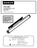 Sanus WSSAWM1 Instruction Manual предпросмотр