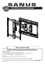 Предварительный просмотр 1 страницы Sanus XF228 Instruction Manual