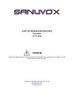 Sanuvox ASEPT.2X Troubleshooting Manual preview