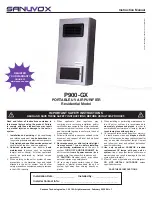 Preview for 1 page of Sanuvox P900-GX Instruction Manual