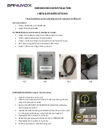 Preview for 1 page of Sanuvox S1000FX-GX Installer'S Instructions