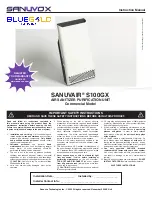 Preview for 1 page of Sanuvox SANUVAIR S100GX Instruction Manual