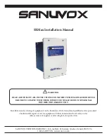 Sanuvox SRMax Installation Manual preview