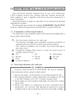 Preview for 31 page of Sanwa CD731A Instruction Manual