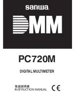 Sanwa DMM PC720M Instruction Manual preview