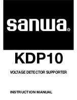 Sanwa KDP10 Instruction Manual preview