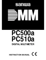 Preview for 1 page of Sanwa PC500a Instruction Manual