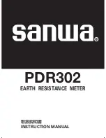 Preview for 1 page of Sanwa PDR302 Instruction Manual