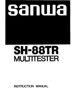 Sanwa SH-88TR Instruction Manual preview