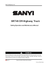 Preview for 3 page of SANY SRT45 Safety, Operation And Maintenance Manual