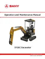 SANY SY16C Operation And Maintenance Manual preview