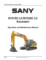 Preview for 3 page of SANY SY215C LC Operation And Maintenance Manual