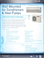Preview for 1 page of Sanyo 000 BTU/H 16-20 SEER Brochure & Specs