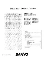 Sanyo 09KH11W Operating Instructions Manual preview