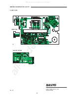 Предварительный просмотр 21 страницы Sanyo 1 164 030 56 Service Manual