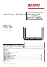 Preview for 1 page of Sanyo 1113 29315 Service Manual