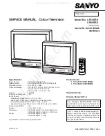 Preview for 1 page of Sanyo 111355102 Service Manual