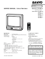 Preview for 1 page of Sanyo 111355116 Service Manual