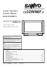 Sanyo 111356919 Service Manual preview