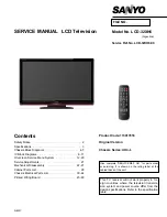 Preview for 1 page of Sanyo 113017818 Service Manual