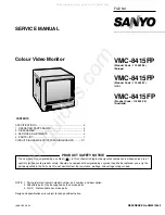 Preview for 1 page of Sanyo 114 952 06 Service Manual