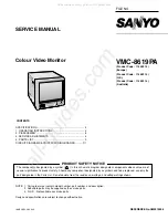 Sanyo 114 952 14 Service Manual preview