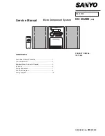 Preview for 1 page of Sanyo 129 726 04 Service Manual