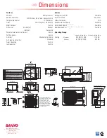 Предварительный просмотр 2 страницы Sanyo 12XS71 Submittal Data