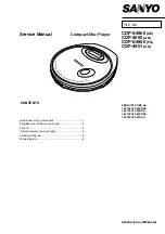 Preview for 1 page of Sanyo 164 132 00 S4900/XE Service Manual