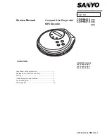 Preview for 1 page of Sanyo 164 133 00 420/XE Service Manual